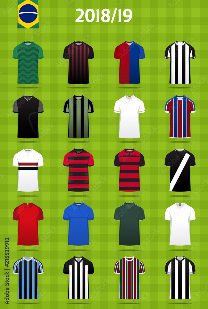 brazilian league football shirts