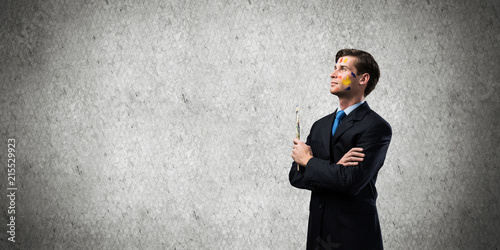 Man having business inspiration