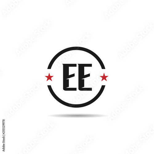 Initial Letter EE Logo Template Design