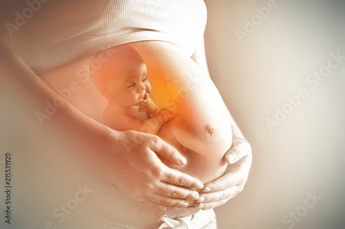 Valokuvatapetti conceptual motherhood image