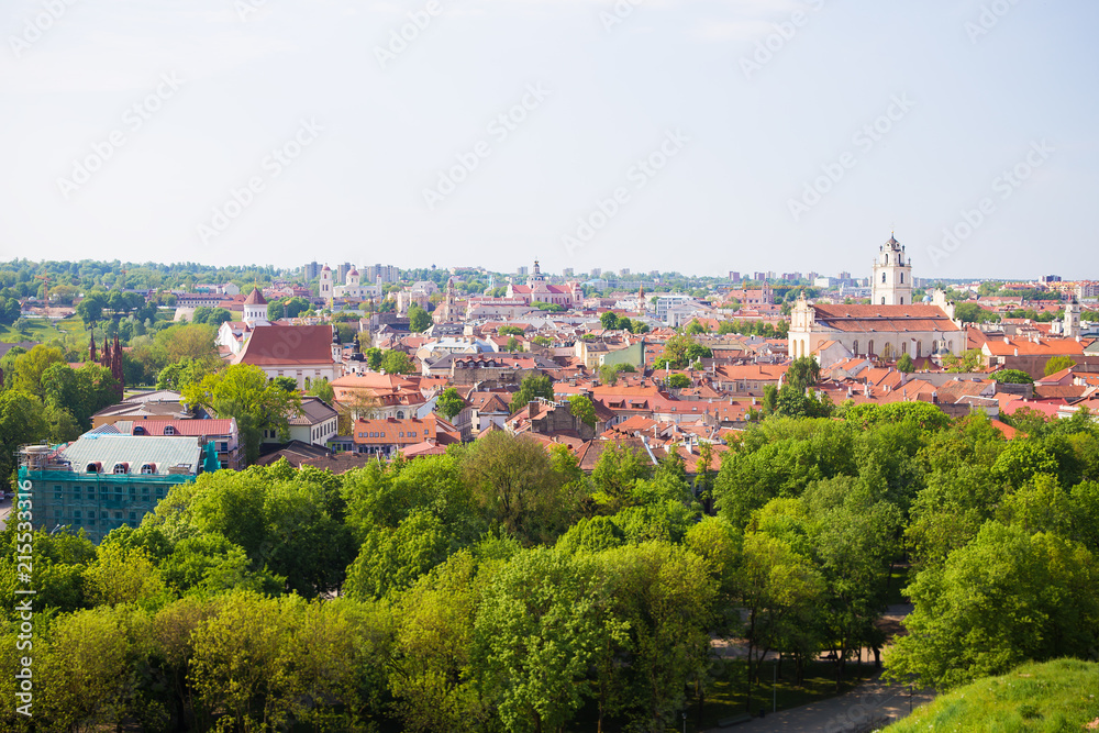 Top view of the old city. Vilnius, Lithuania