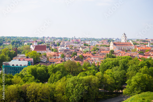 Top view of the old city. Vilnius, Lithuania