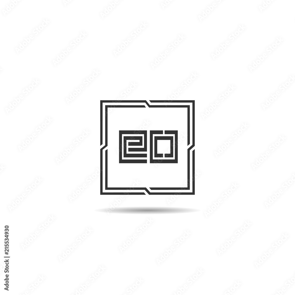 Initial Letter EO Logo Template Design Initial Letter EO Logo Template Design