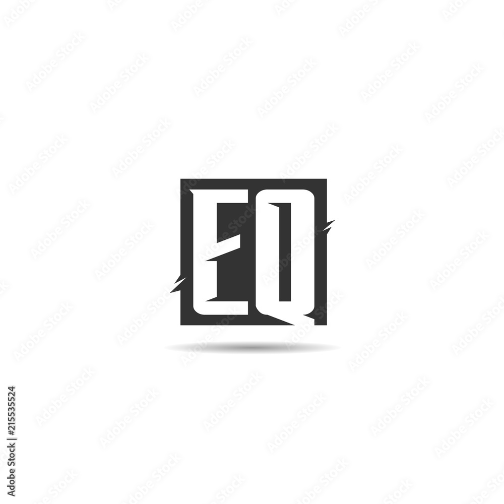 Initial Letter EQ Logo Template Design Initial Letter EQ Logo Template Design