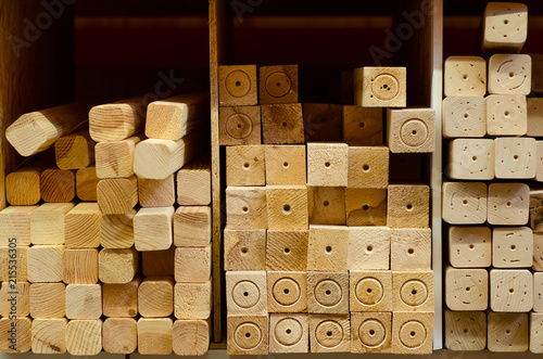 Construction shop of a board, stand on a show-window