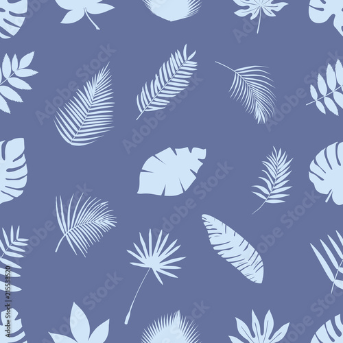 Seamless pattern of leaves