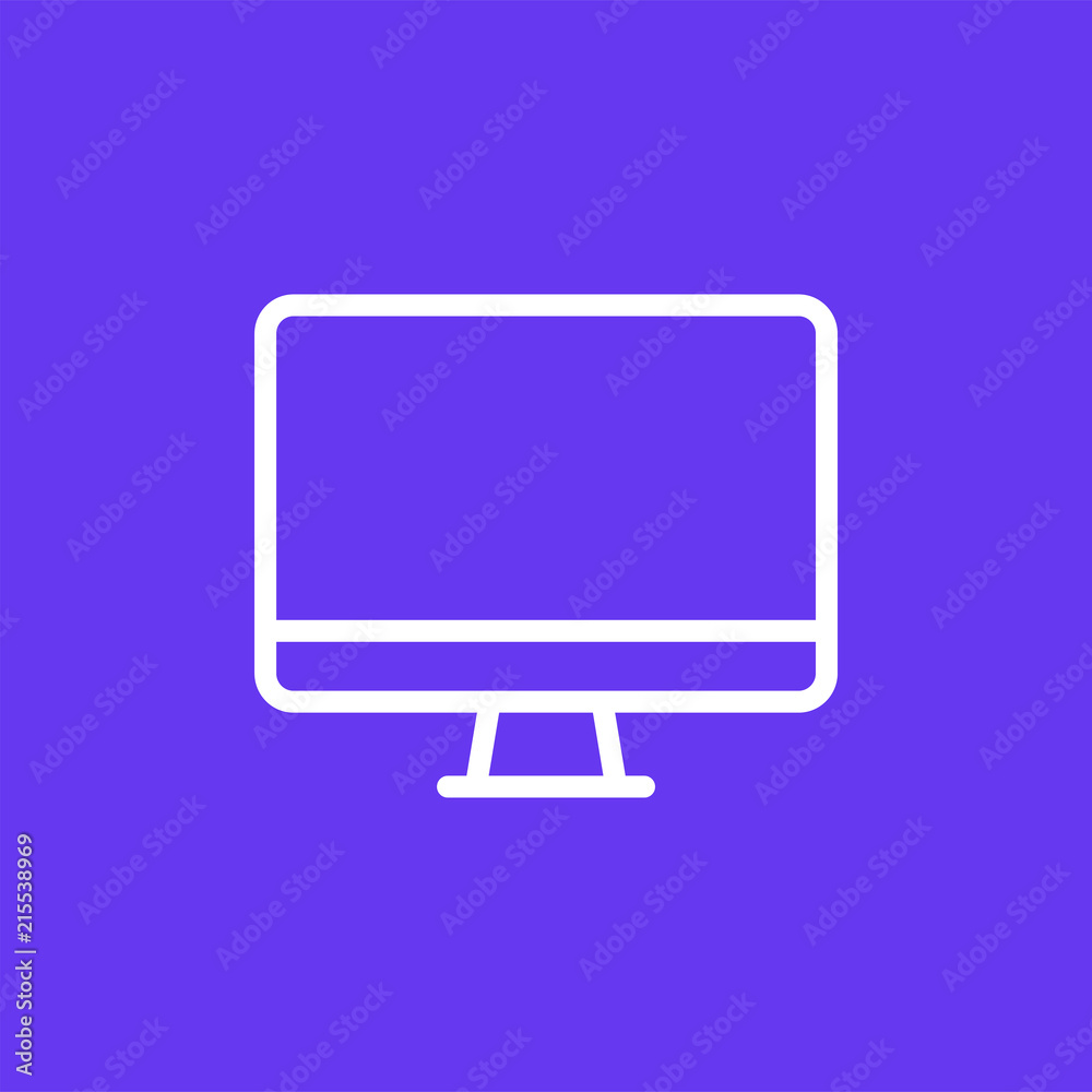 PC vector icon isolated on background. Trendy sweet symbol. Logo illustration PC vector icon isolated on background. Trendy sweet symbol. Logo illustration