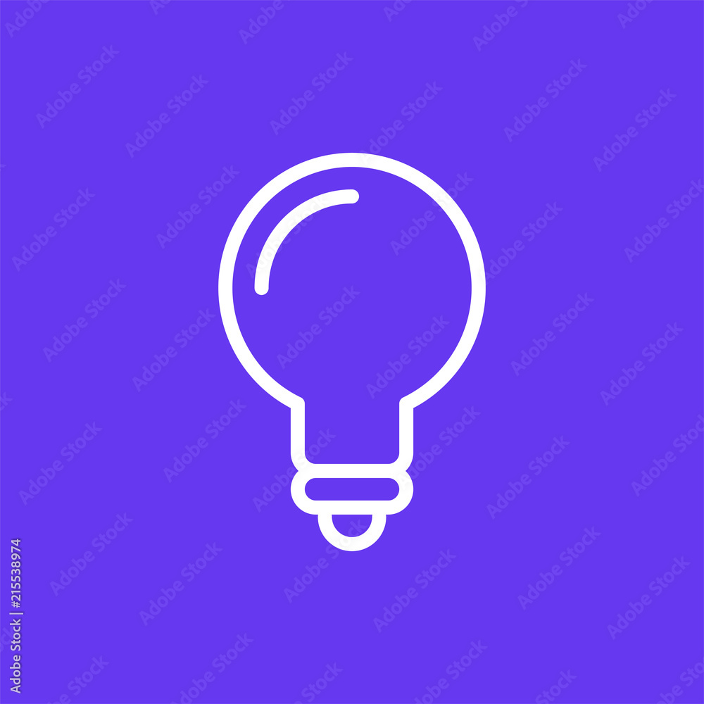 Lightbulb vector icon isolated on background. Trendy sweet symbol. Logo illustration Lightbulb vector icon isolated on background. Trendy sweet symbol. Logo illustration
