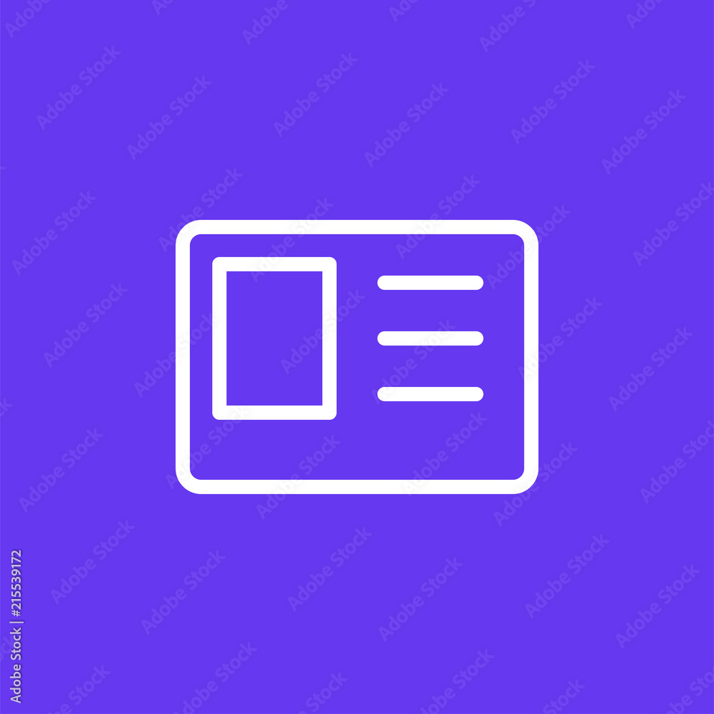User Card vector icon isolated on background. Trendy sweet symbol. Logo illustration User Card vector icon isolated on background. Trendy sweet symbol. Logo illustration