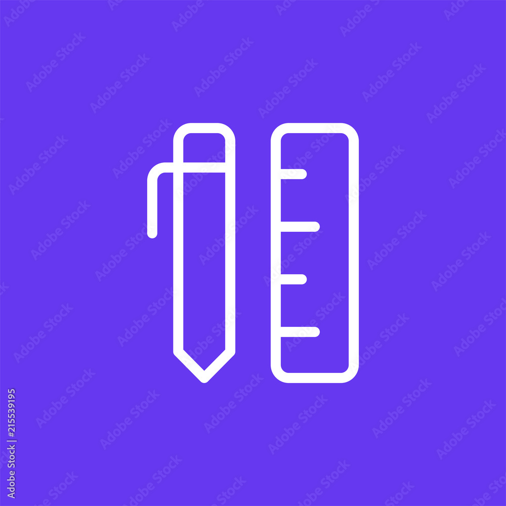 Pencil vector icon isolated on background. Trendy sweet symbol. Logo illustration Pencil vector icon isolated on background. Trendy sweet symbol. Logo illustration