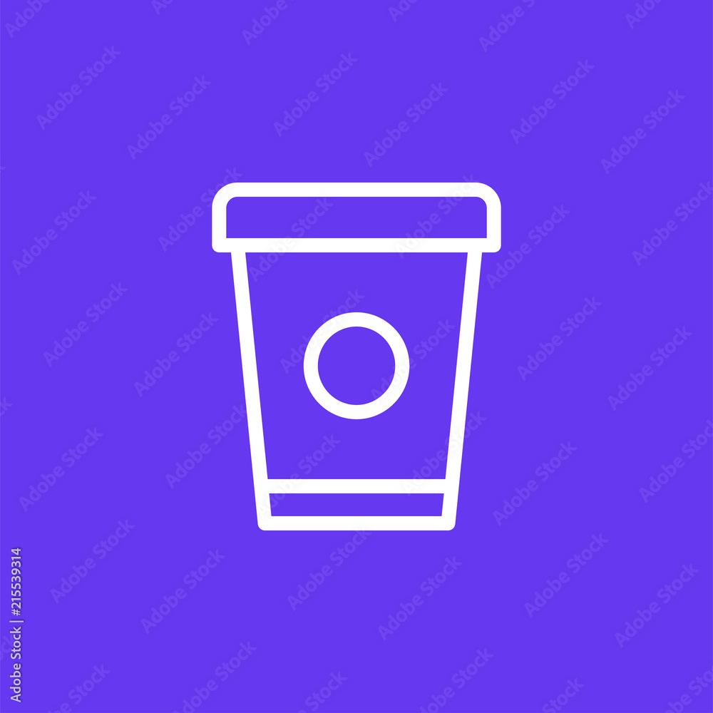 Coffe Cup vector icon isolated on background. Trendy sweet symbol. Logo illustration Coffe Cup vector icon isolated on background. Trendy sweet symbol. Logo illustration