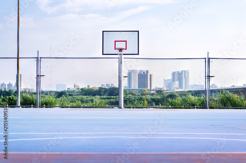 Basketball court in park in new taipei city © yaophotograph