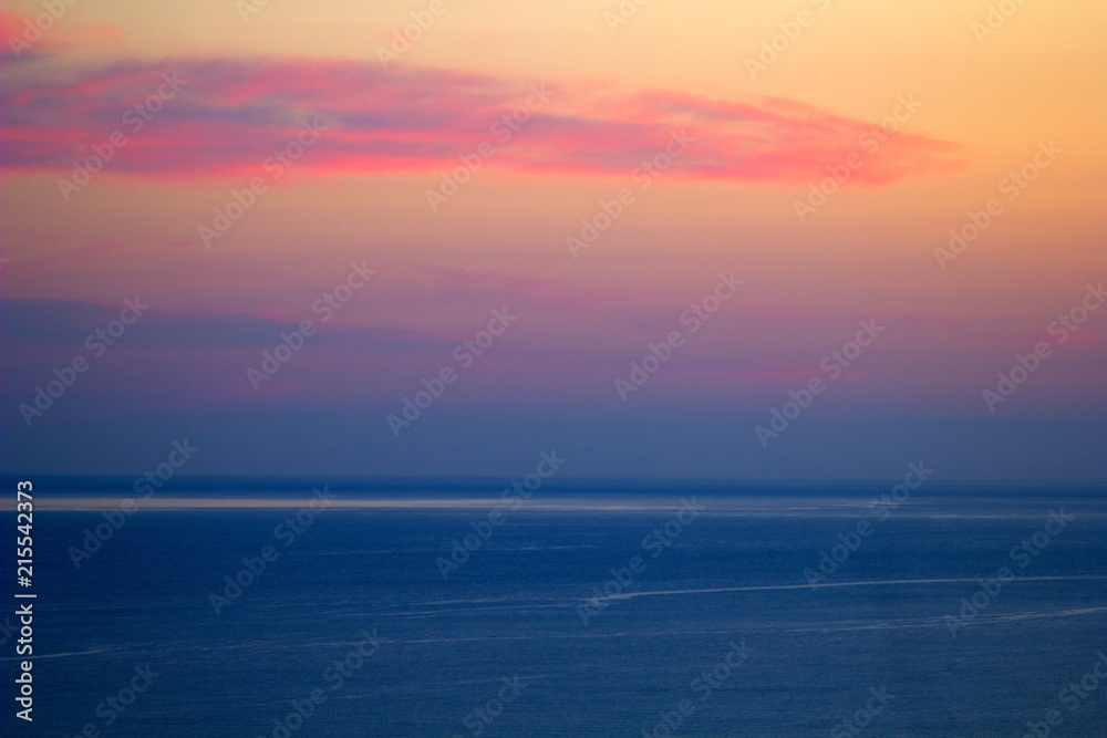 custom made wallpaper toronto digitalbeautiful view of the sea and the sky at sunset pastel color minimalism