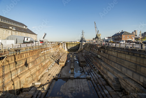 shipyard drydock in Boston