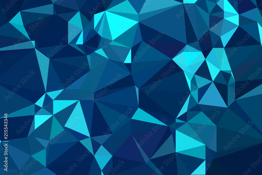 Fototapeta premium Triangulated colorful background illustration