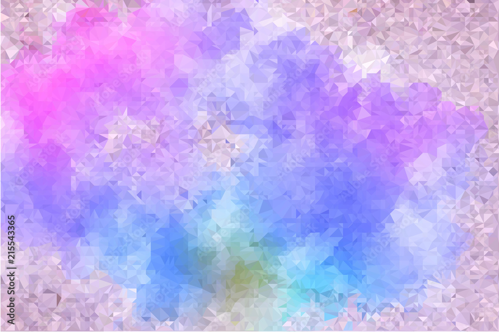 Fototapeta premium Triangulated colorful background illustration