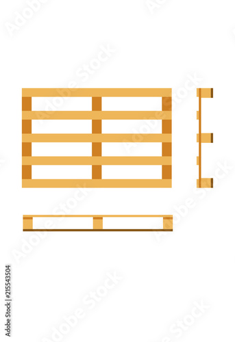 vector wooden pallet