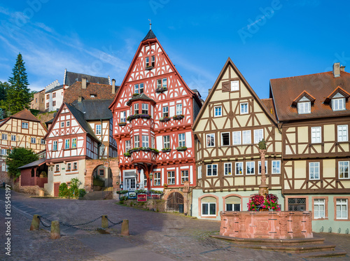 Old houses in Bavaria, Germany.