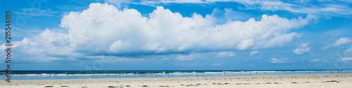 Web Banner mit dem bekannten Surferstrand in der Bretagne "Pointe de la Torche"