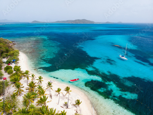 Top view of Tobago cays photo