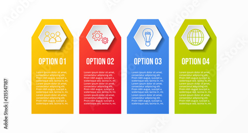 Business infographic - colourful template. Vector.