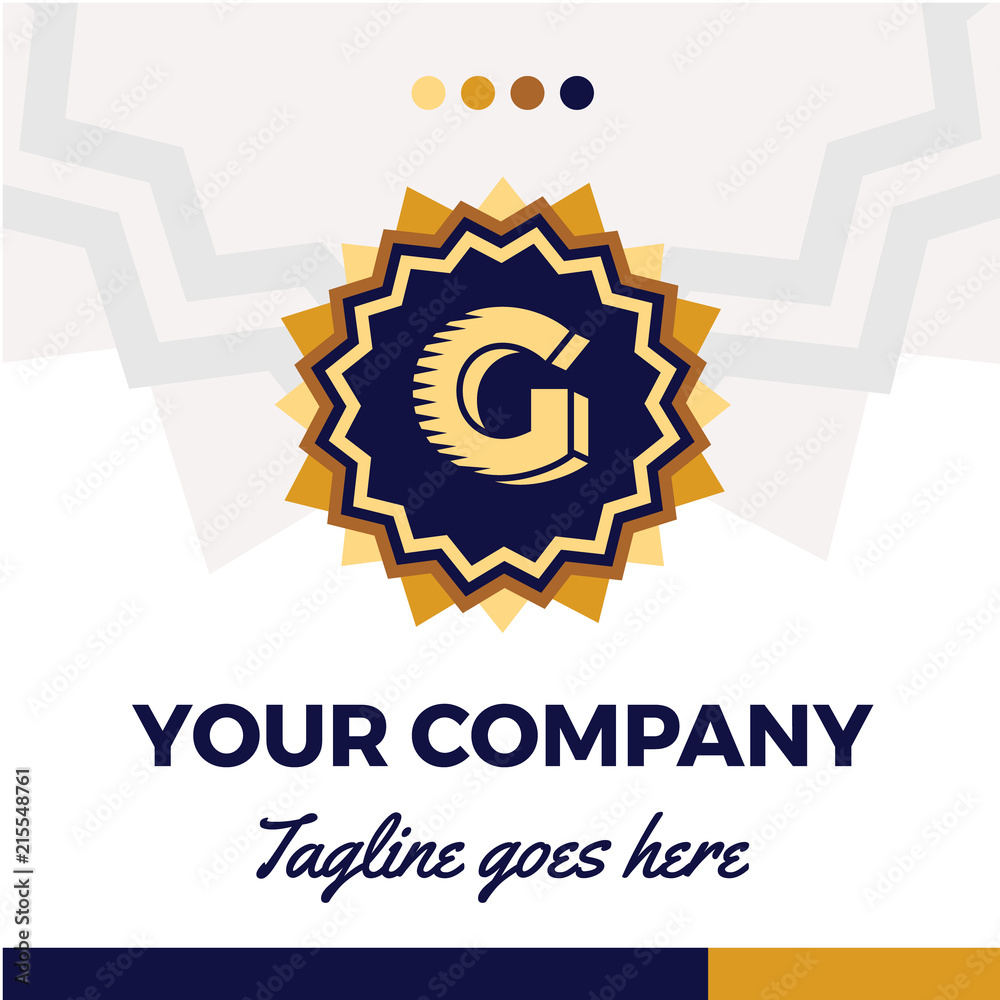 Premium monogram letter G initials logo Premium monogram letter G initials logo