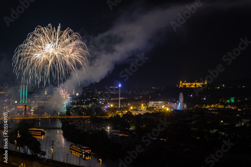 Feuerwerk über Würzburg