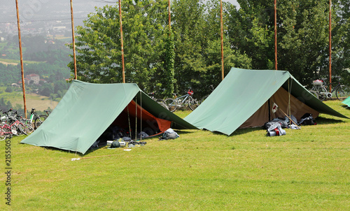 Εκτύπωση καμβά green scout curtains already fitted