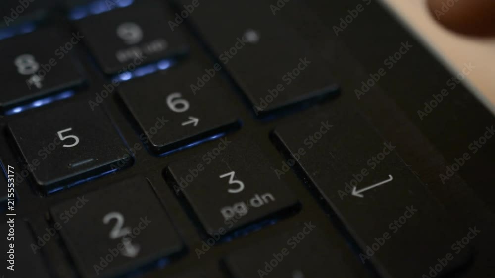 Pressing the enter button on on laptop or computer keyboard Pressing the enter button on on laptop or computer keyboard