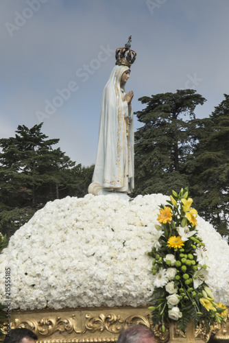 FATIMA, PORTUGAL - June 13, 2018: Church ceremonies related to the apparitions of Our Lady of Fatima. Among the bishops Antonio Augusto dos Santos Marto photo