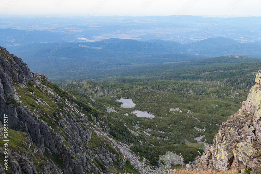summer landscape in Krkonose giant mountains in czechia