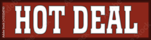 hot deal Red Logo stamp Banner Button