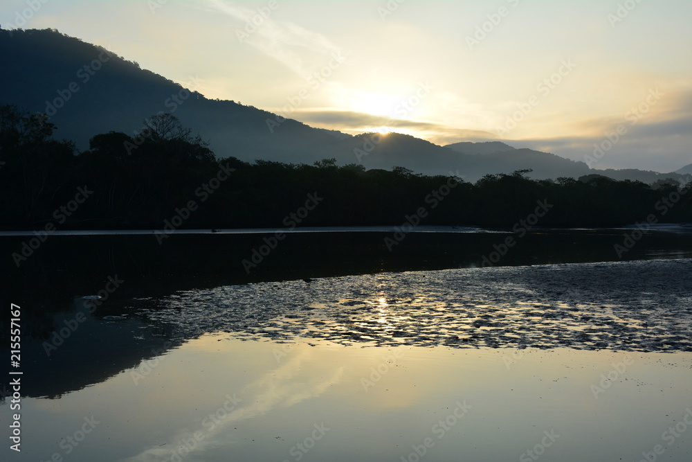 sunrise in Pereque Açu beach, Ubatuba, Brazil sunrise in Pereque Açu beach, Ubatuba, Brazil
