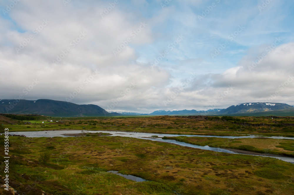 Bonita paisagem natural da Islândia