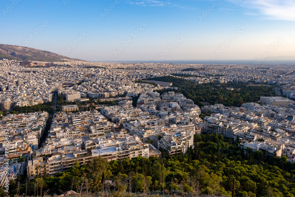 Athens from Likabetus Hill, Greece