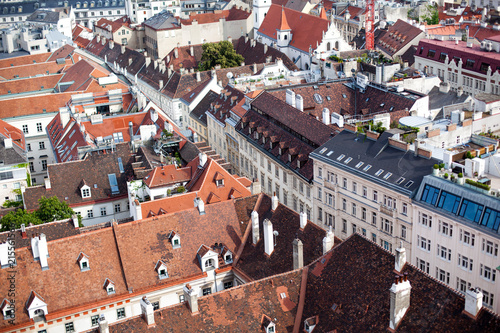 Photography Top View of old town from St