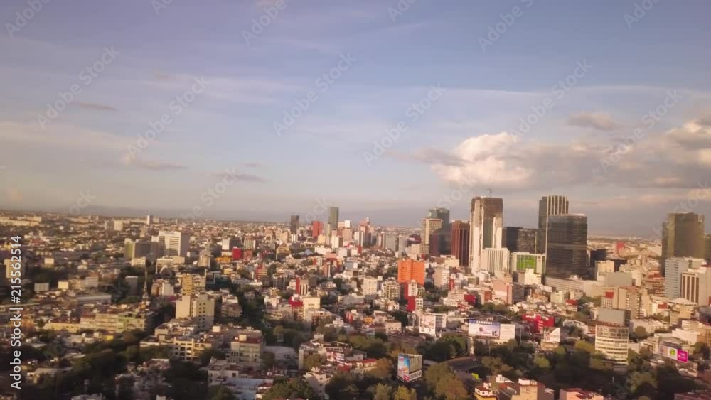 Mexico City skyline - downtown aerial view Mexico City skyline - downtown aerial view