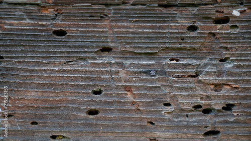 Old house, texture of wooden walls outside