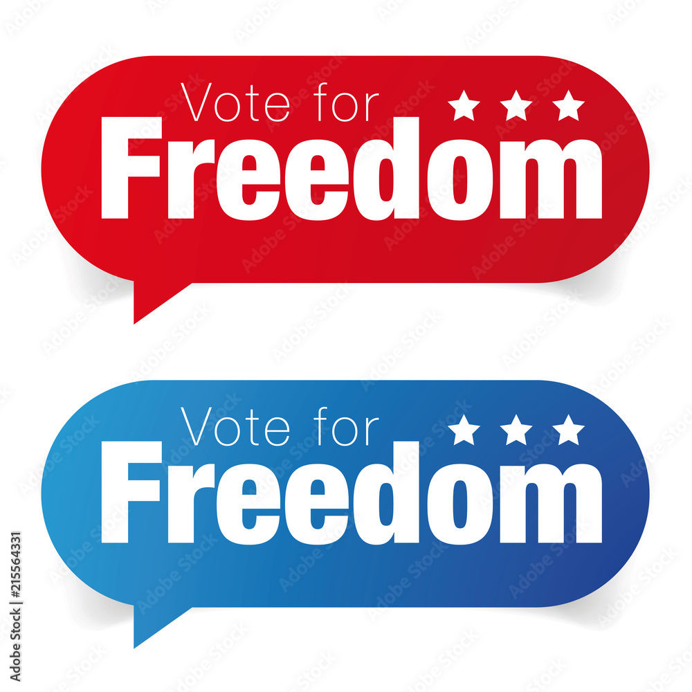 Vote for Freedom label Vote for Freedom label