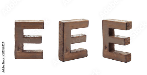 Single sawn wooden letter i...