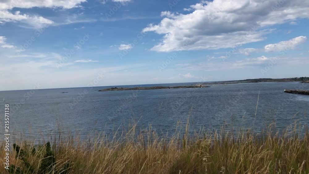 Still shot with sea, boats and archipelago view Still shot with sea, boats and archipelago view