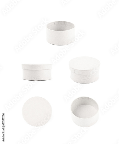 Paper gift box isolated