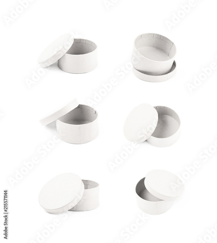 Paper gift box isolated