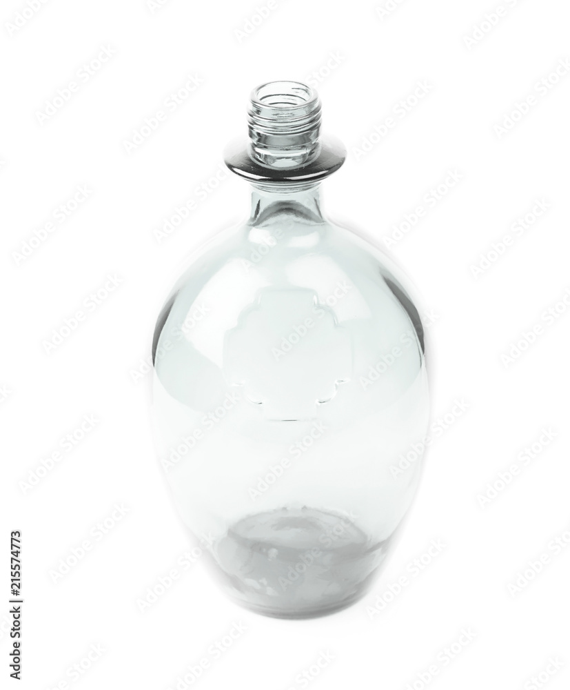 Colored glass bottle isolated Colored glass bottle isolated