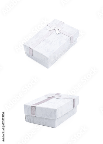 Gift box with a bow isolated