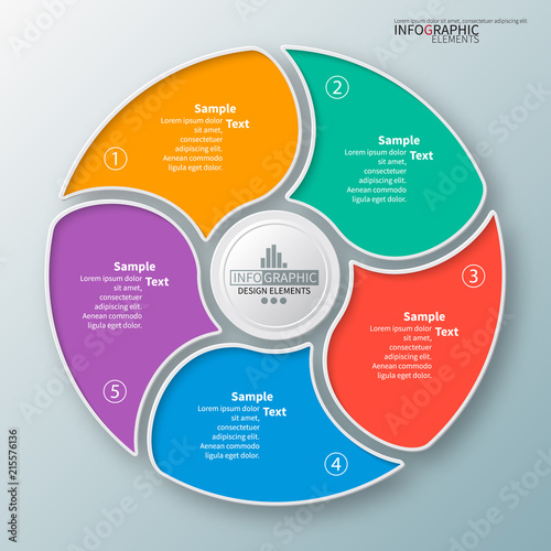 Abstract 3D Paper Infographics