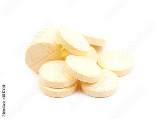 Drug tablet pills isolated