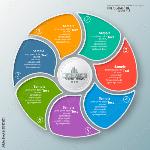 Abstract 3D Paper Infographics