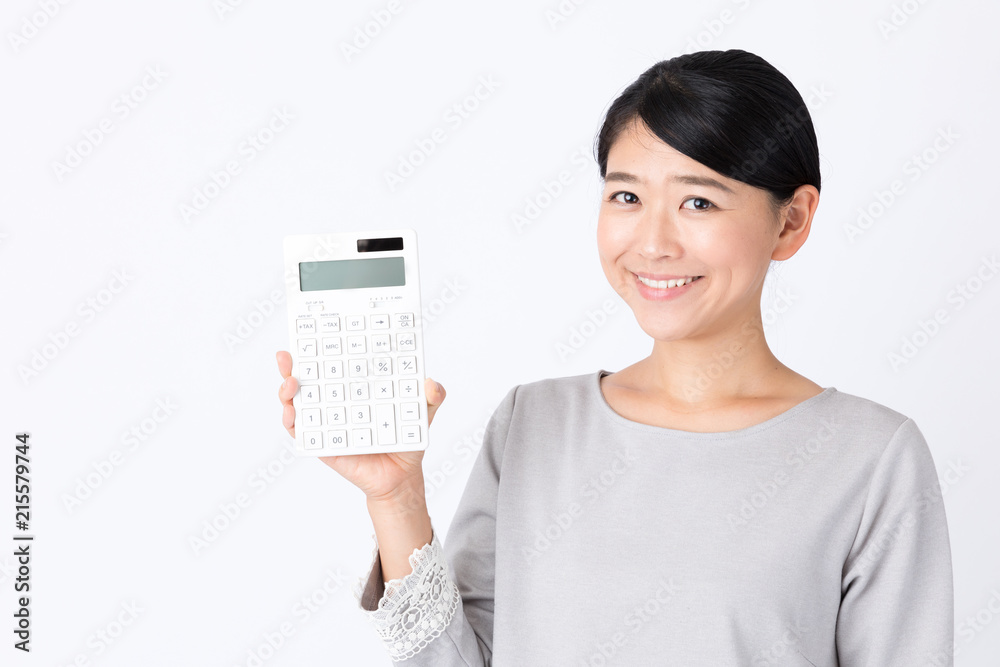 portrait of young asian woman on white background portrait of young asian woman on white background