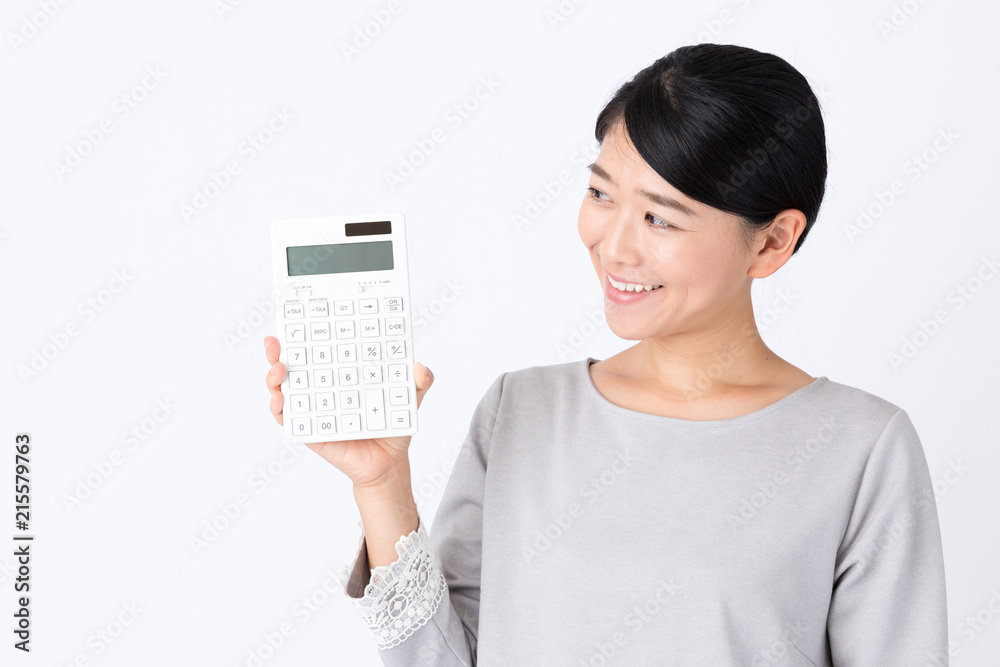 portrait of young asian woman on white background portrait of young asian woman on white background